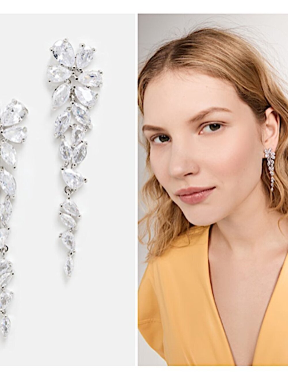 NEW Anthropologie SHASHI Estelle Crystal Earrings